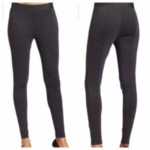 Vince Charcoal Gray Rear Seamed Ponte Stretch Legging Pants EUC Sz S V0273-20408